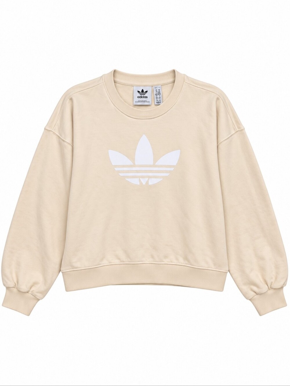 adidas Women’s Cream Trefoil Crewneck Sweatshirt